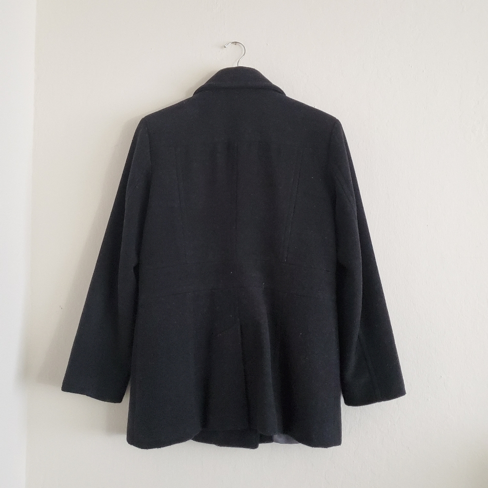 Calvin Klein Double Breasted Black Wool … - Picture 3 of 8